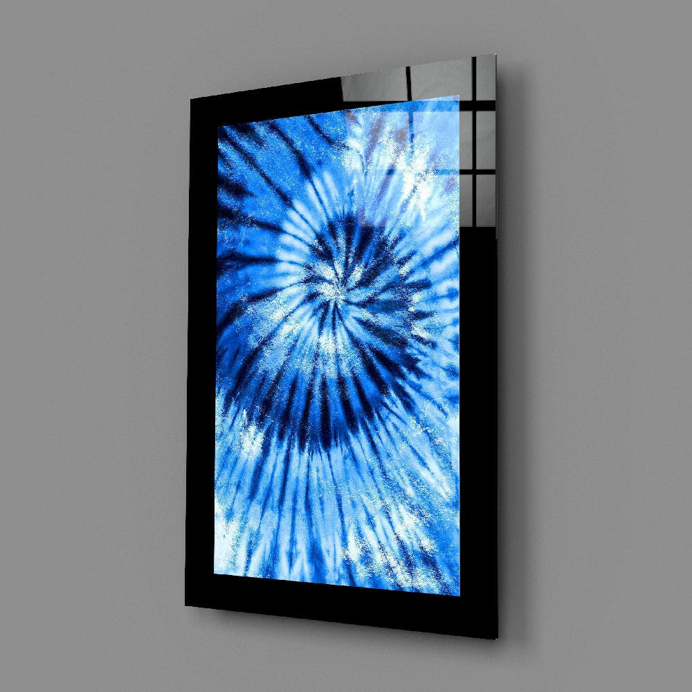 Blue Shell Glass Wall Art