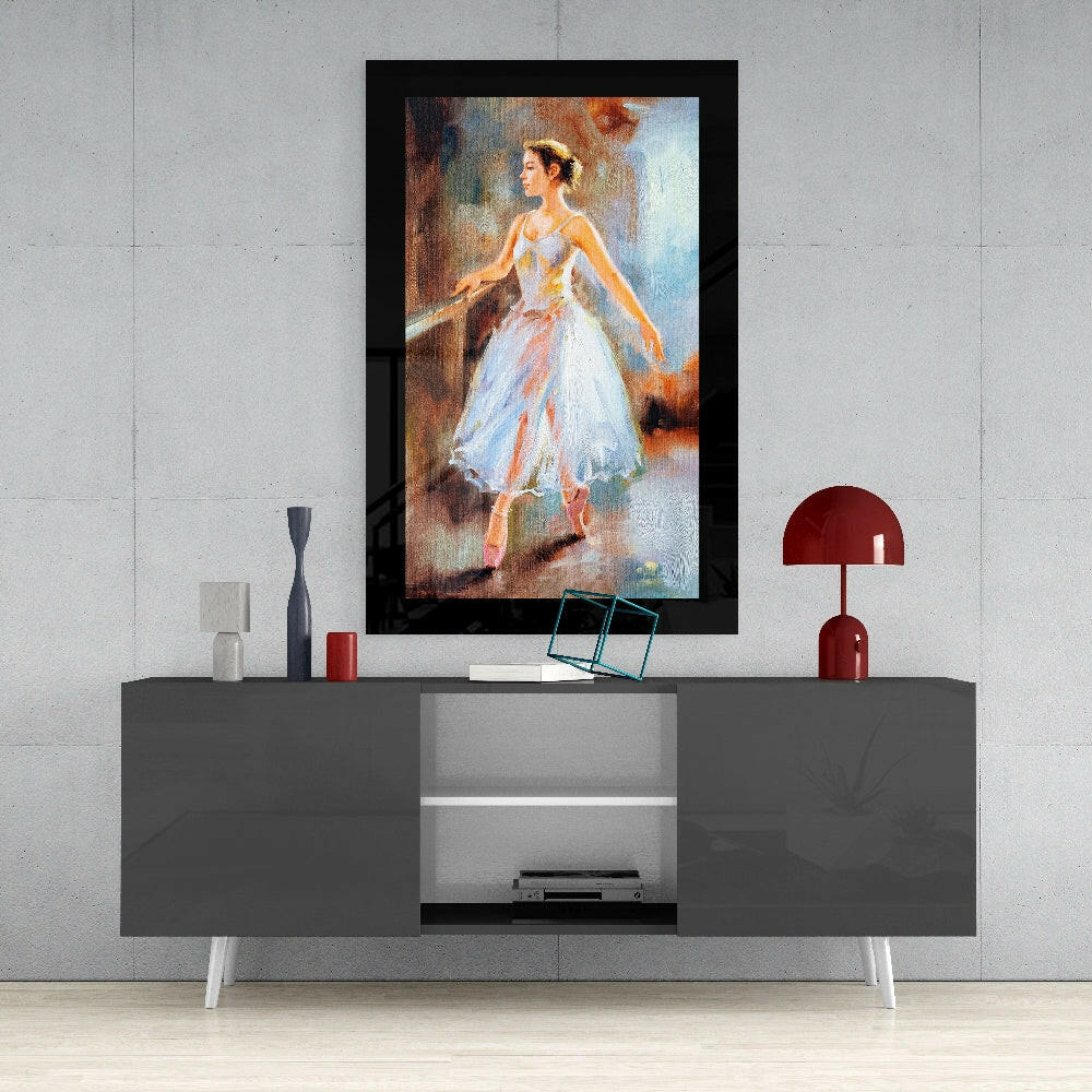 Ballerina Glass Wall Art