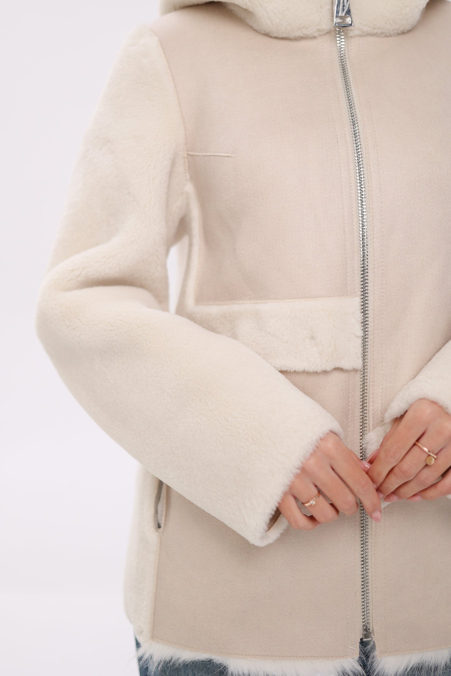 Pre-Order. Re-Stock Ships November 18. ⇆ Reversible Hooded Wool Blend Jacket