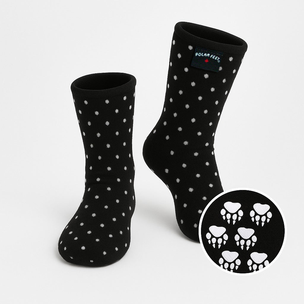 Kids' Nonskid Fleece Socks - Domino