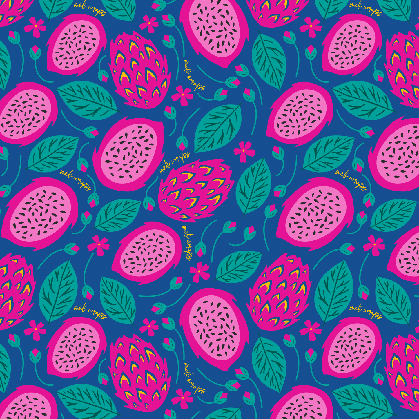 Beeswax Food Wrap - Dragonfruit Print - Concordia Style Boutique