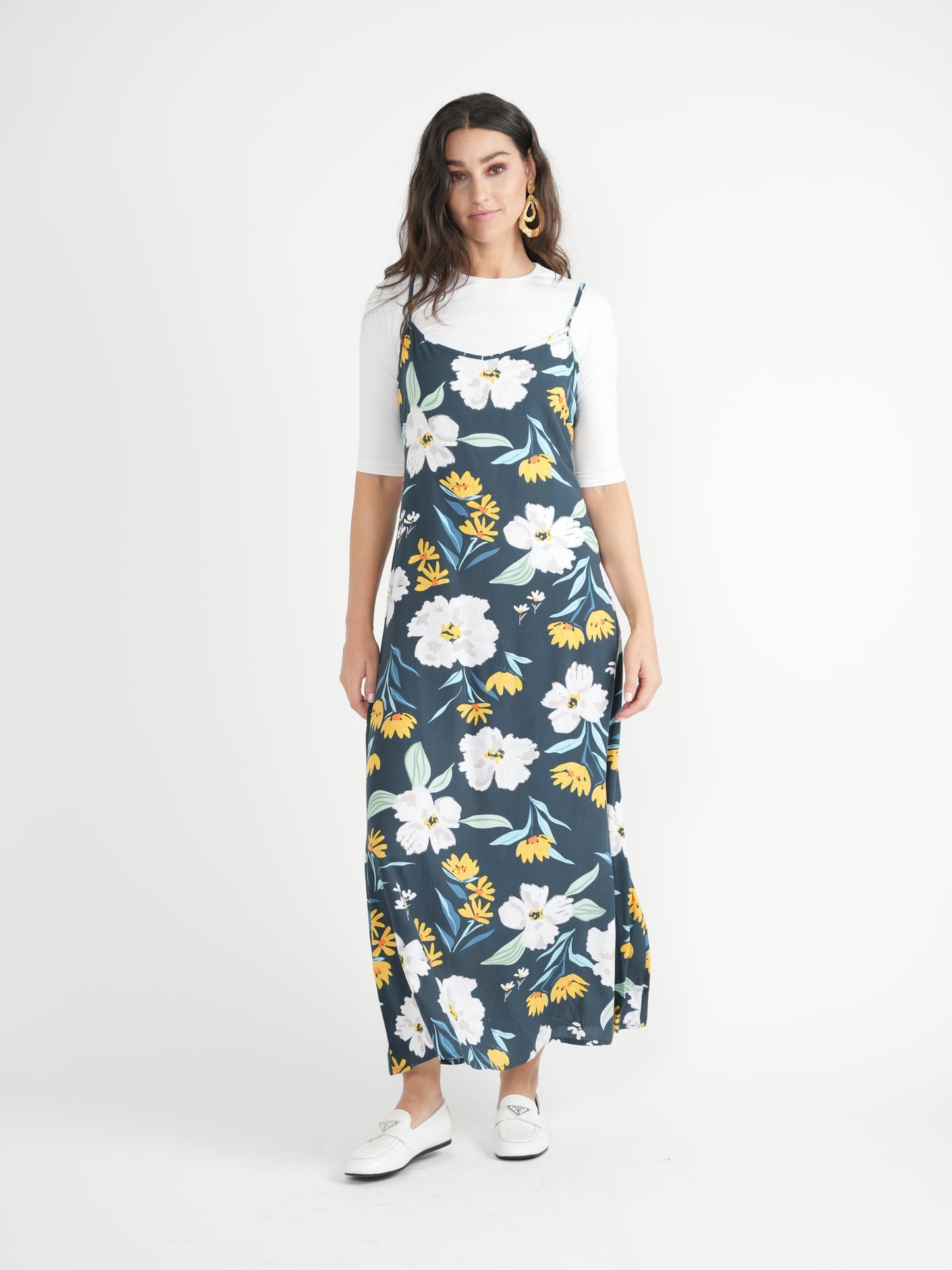 Flower Print Maxi Jumper - Concordia Style Boutique