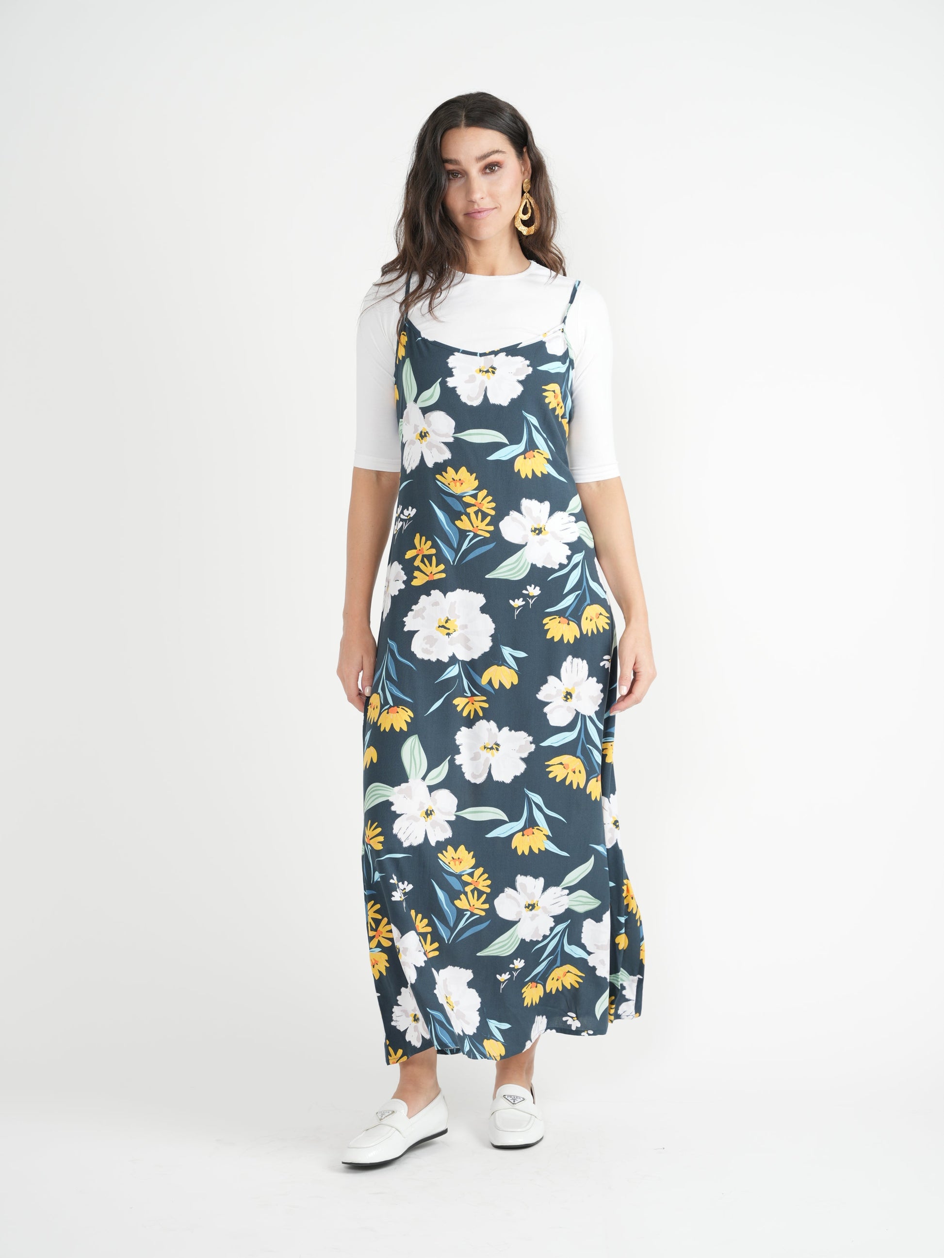 Flower Print Maxi Jumper - Concordia Style Boutique