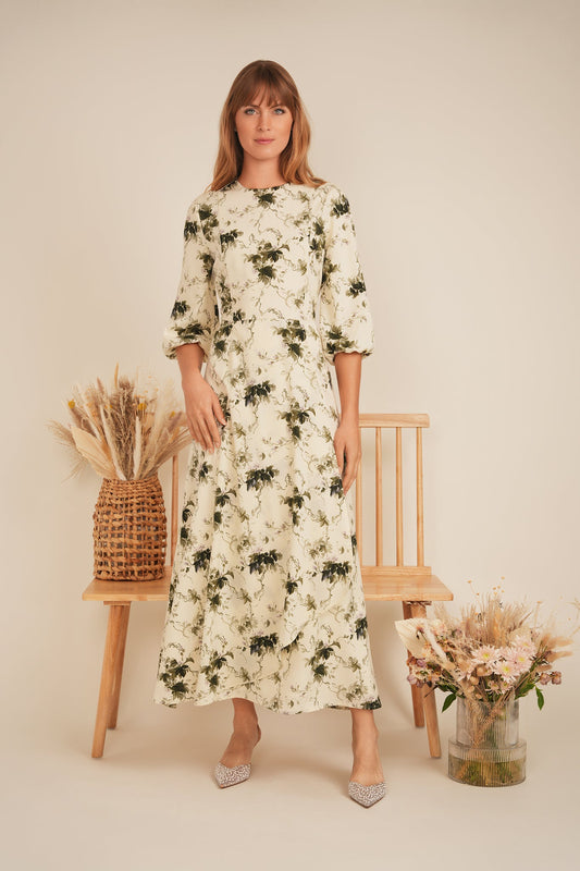 Printed Overlap Dress - Concordia Style Boutique