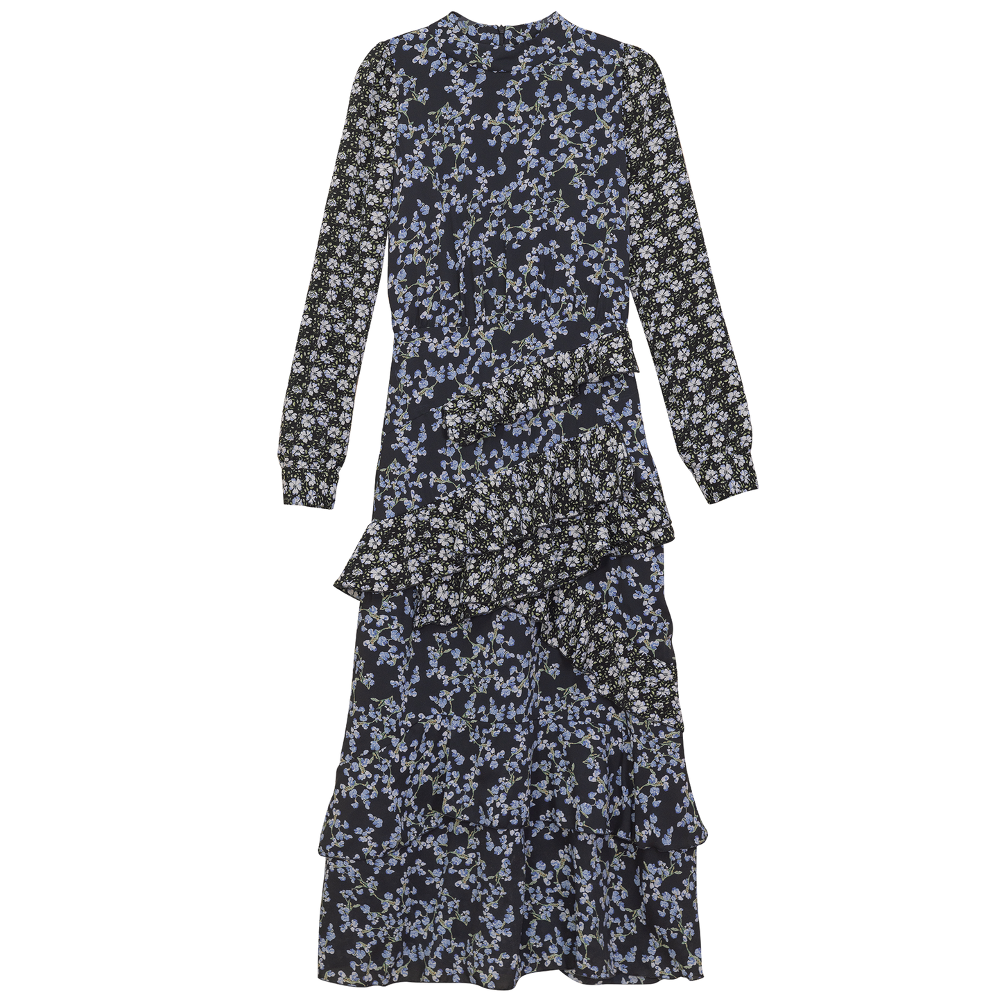 Ruffle Floral Printed Dress - Concordia Style Boutique