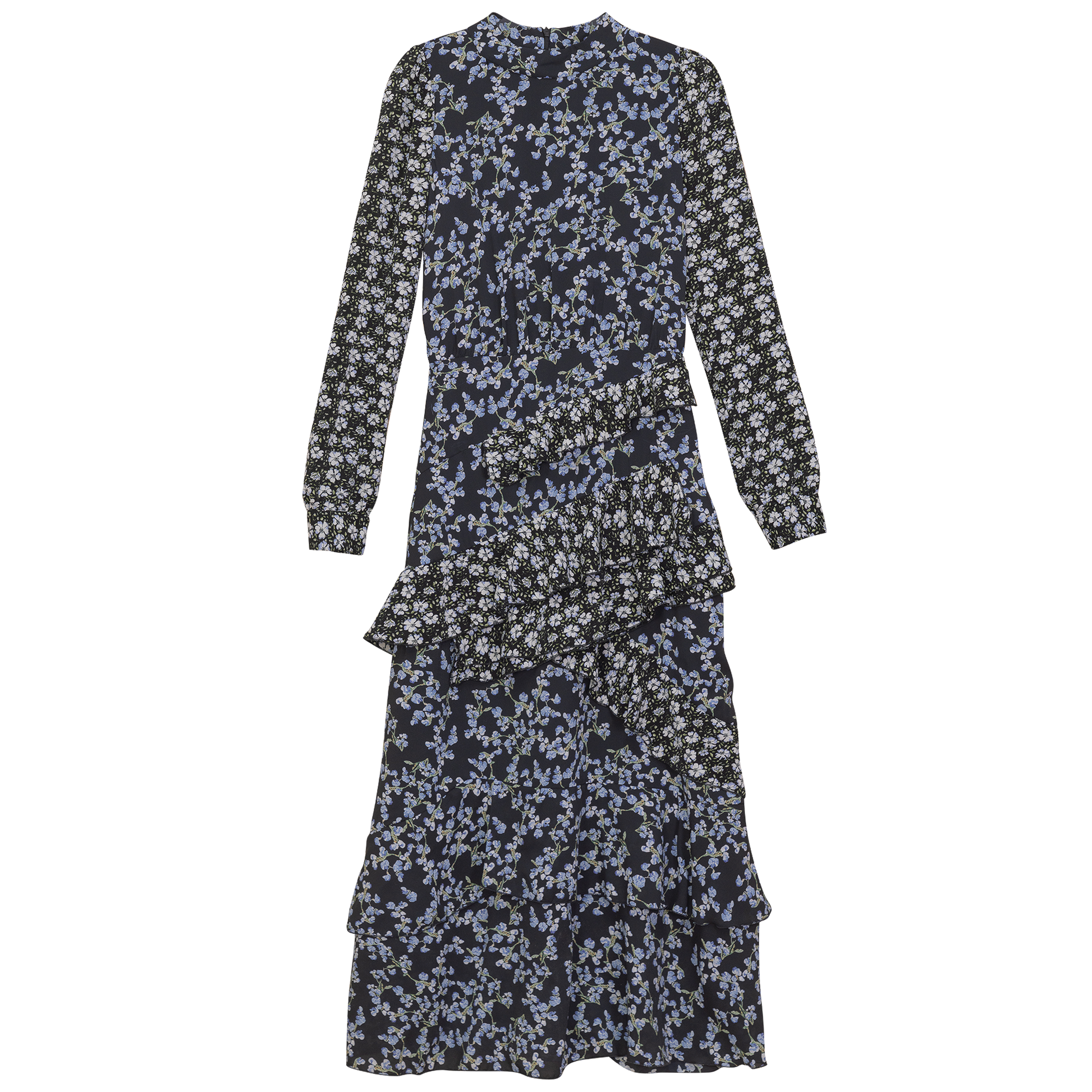 Ruffle Floral Printed Dress - Concordia Style Boutique