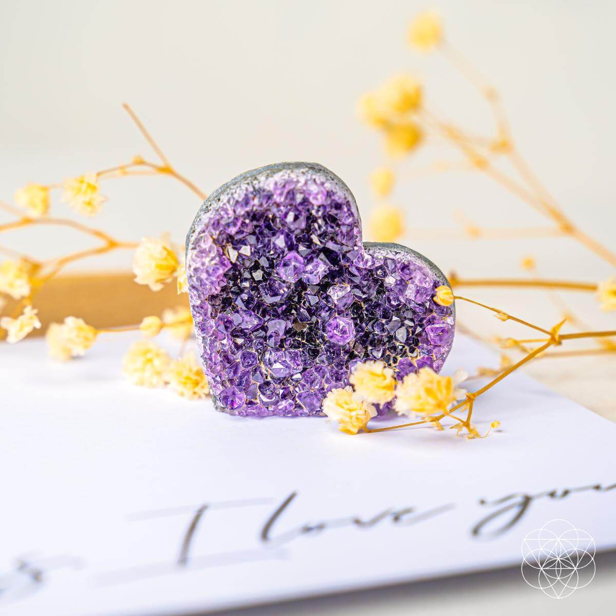 Uruguayan Amethyst Love Heart Cluster - AAA Premium Quality - Concordia Style Boutique