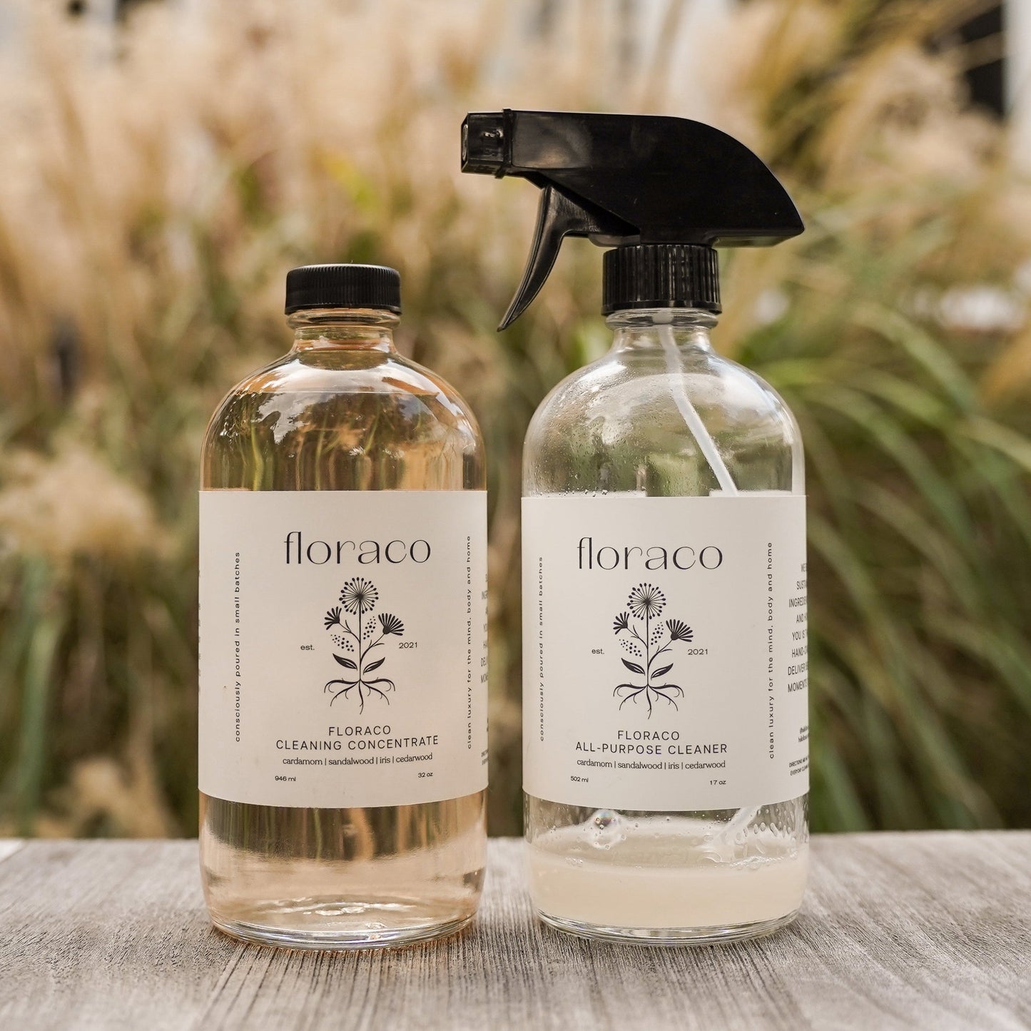 Floraco All-Purpose Cleaner Concentrate: Floraco Cedarwood, Sandalwood, Iris and Cardamom