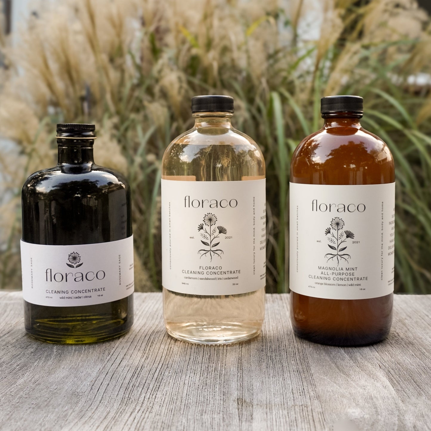 Floraco All-Purpose Cleaner Concentrate: Floraco Cedarwood, Sandalwood, Iris and Cardamom