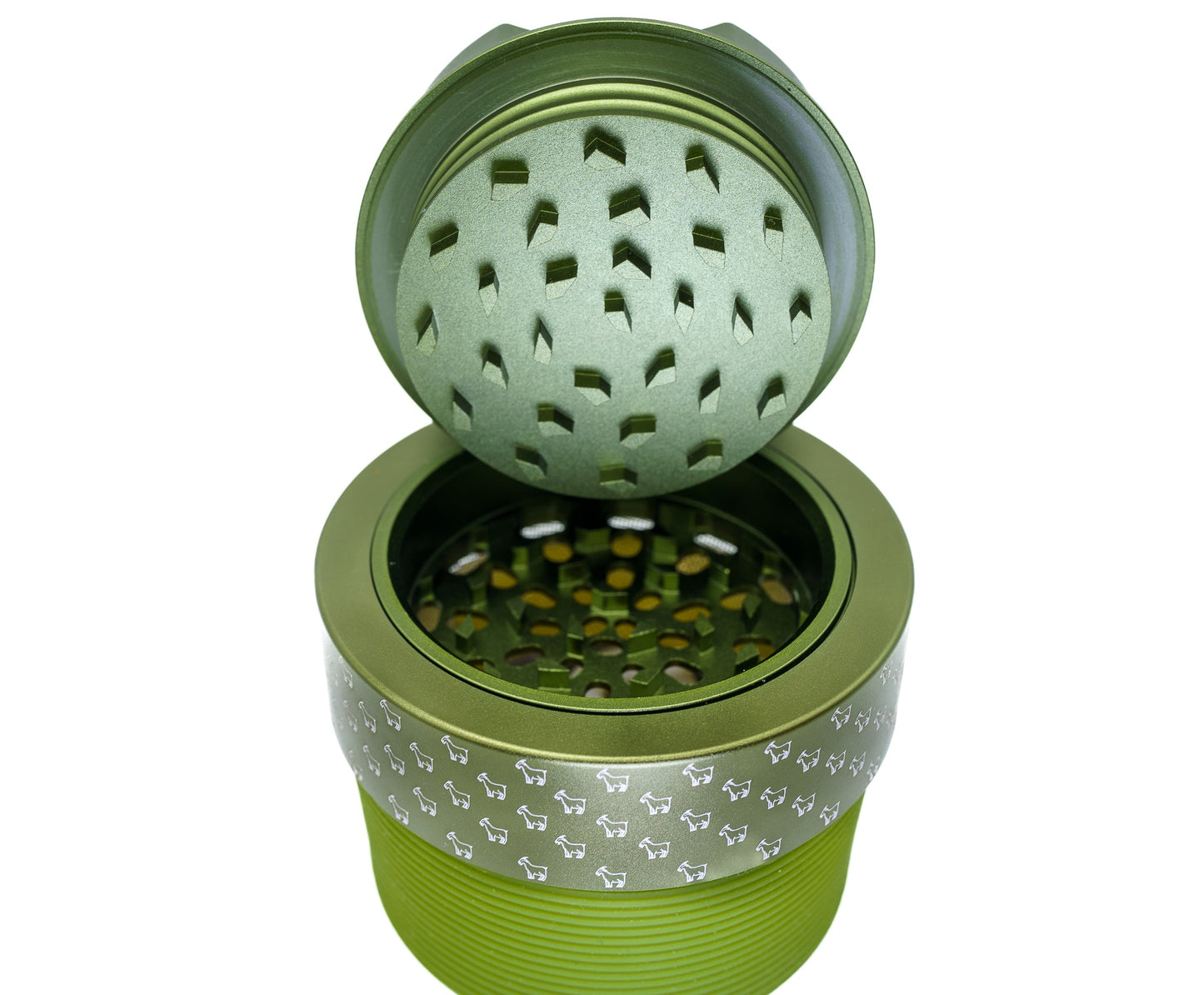 4 Piece Aluminum Herb Grinder | AITH v.I – OG - Repeat Pattern - Concordia Style Boutique