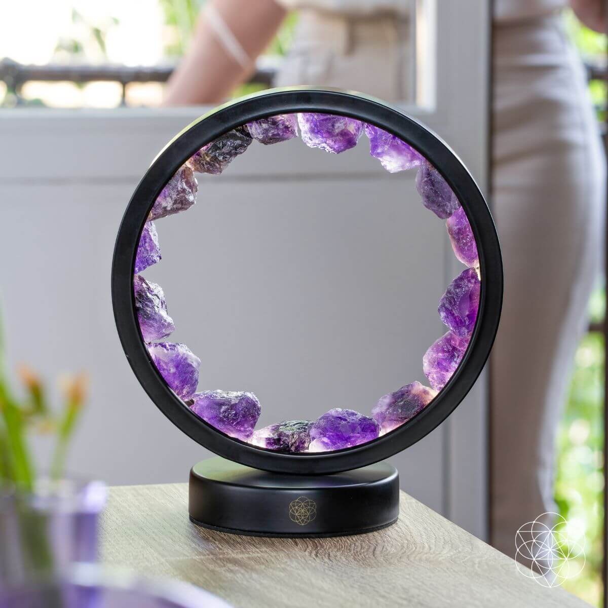 I Am At Peace - Spiritual Protection Amethyst Lamp - Concordia Style Boutique