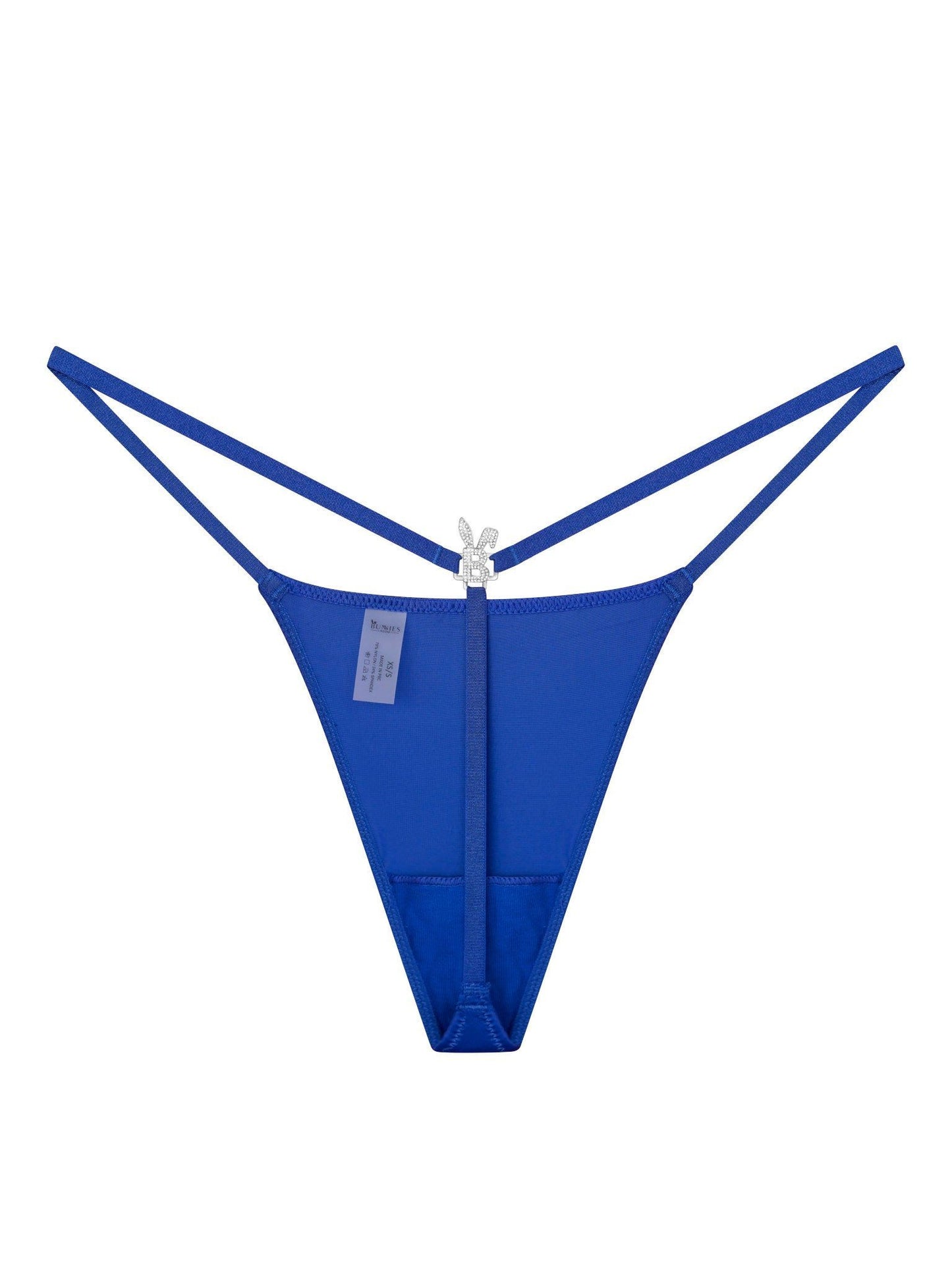 ICED OUT G-STRING IN ROYAL BLUE