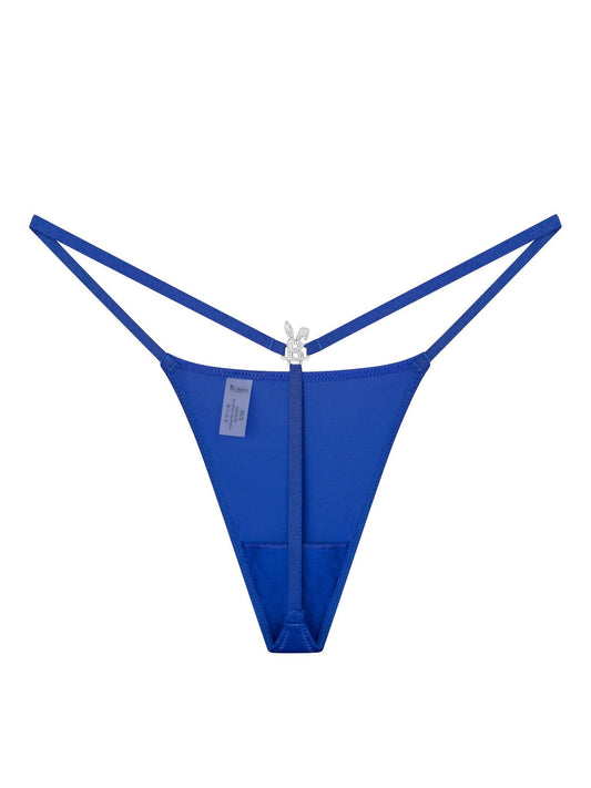 ICED OUT G-STRING IN ROYAL BLUE