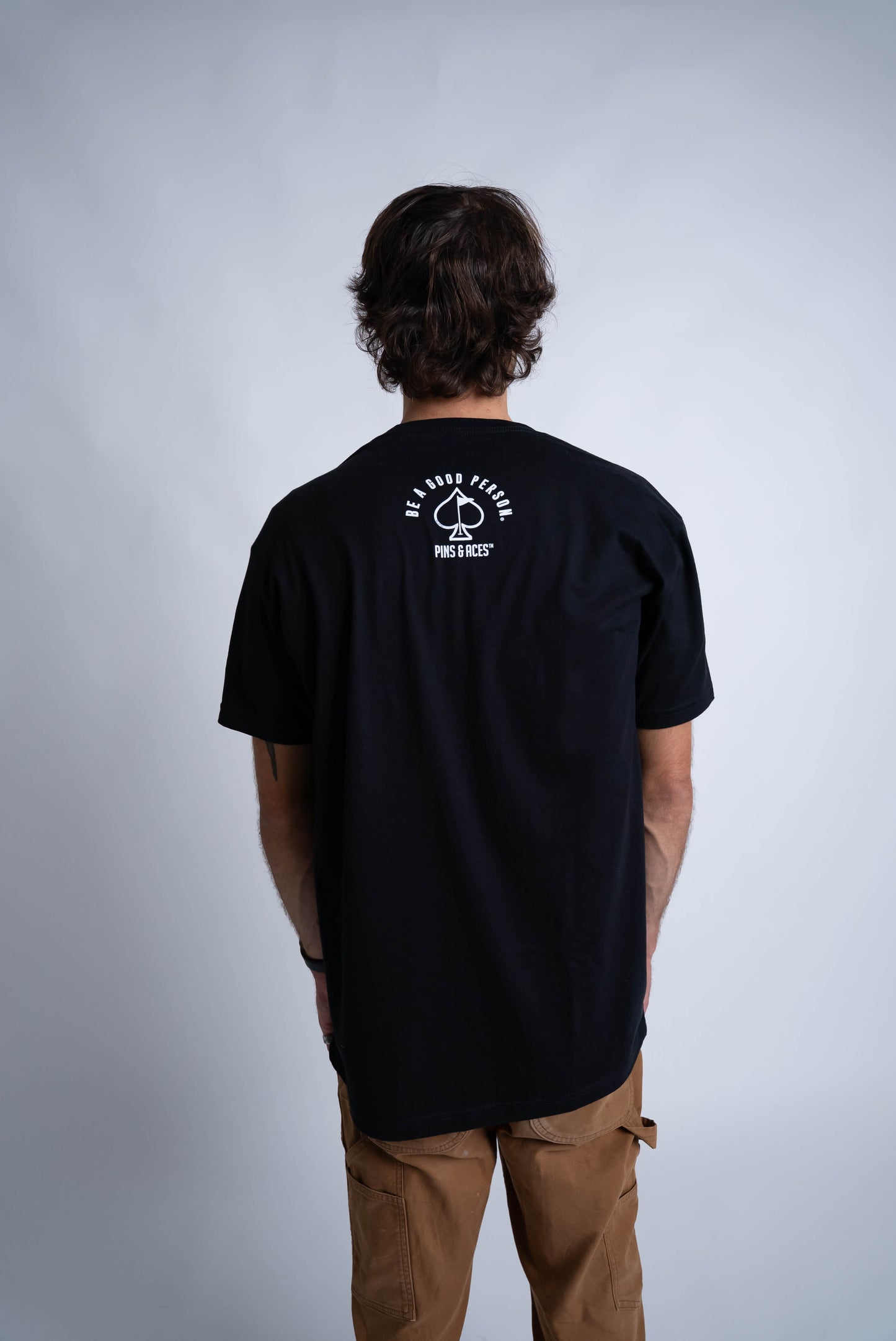 Be A Good Person X Pins and Aces Signature T-Shirt - Black