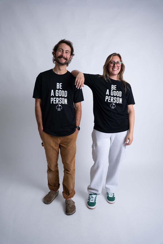 Be A Good Person X Pins and Aces Signature T-Shirt - Black