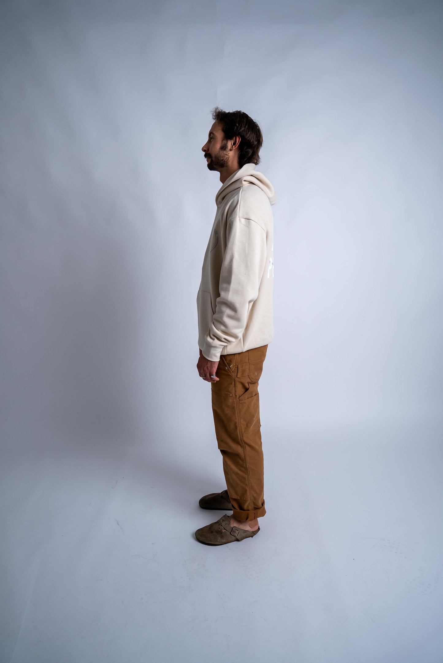 Be A Good Person X Pins and Aces Relax Hood Hoodie - Cream