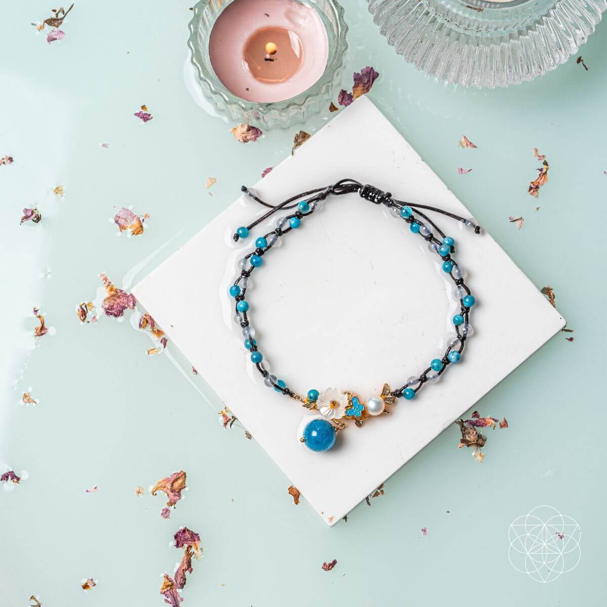 Triple Crystal Anklet of Positivity - Concordia Style Boutique