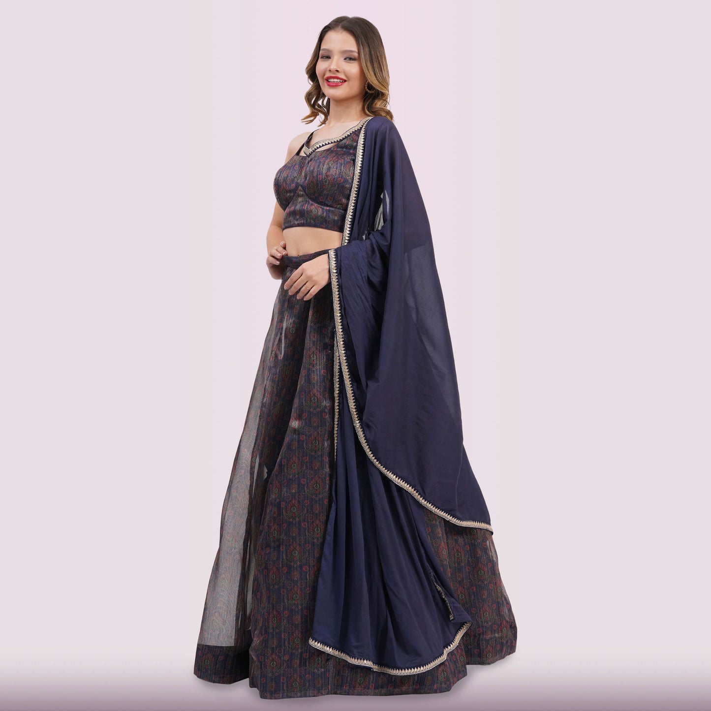 Midnight Blue Lehenga Choli Set