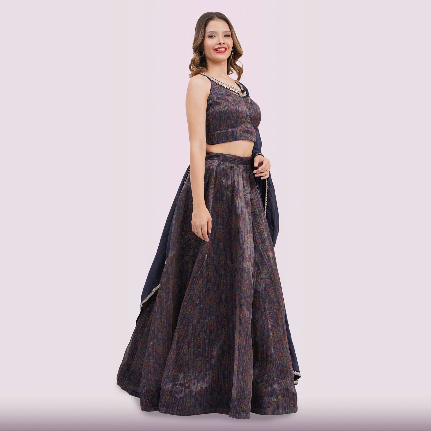 Midnight Blue Lehenga Choli Set