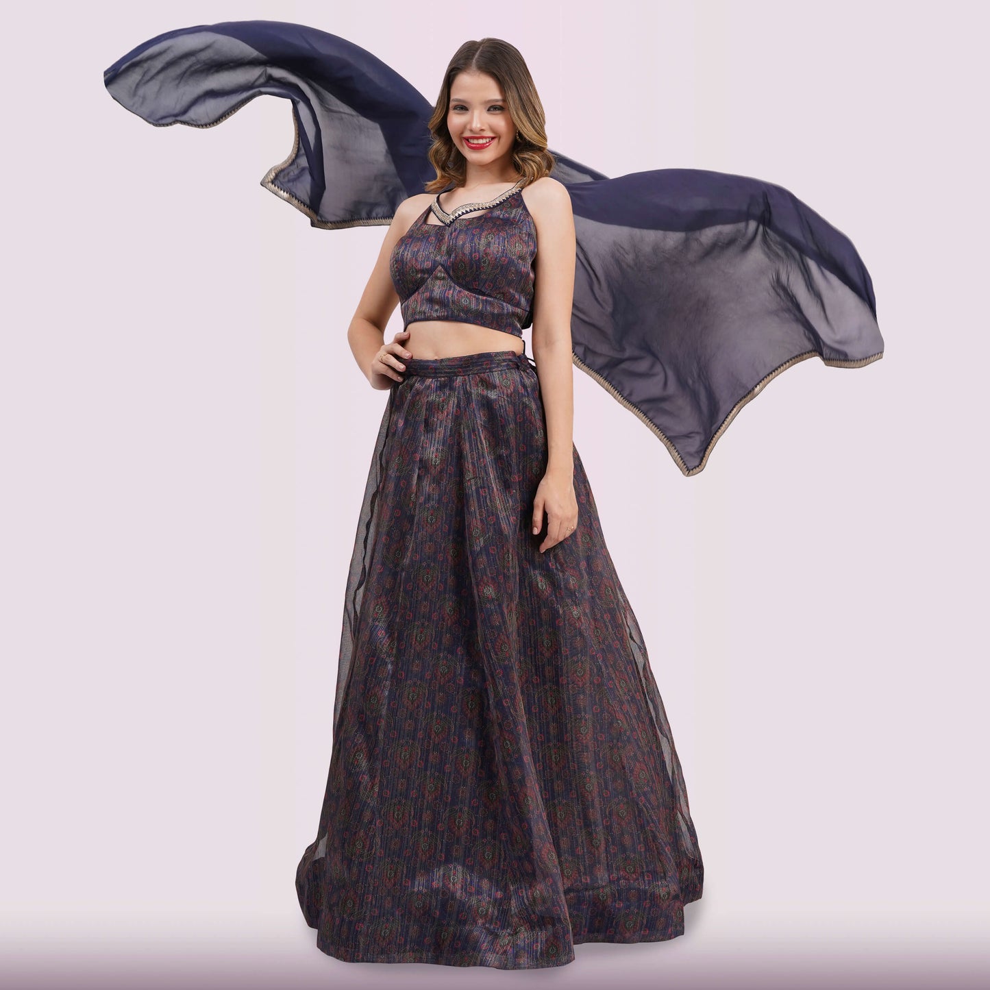 Midnight Blue Lehenga Choli Set