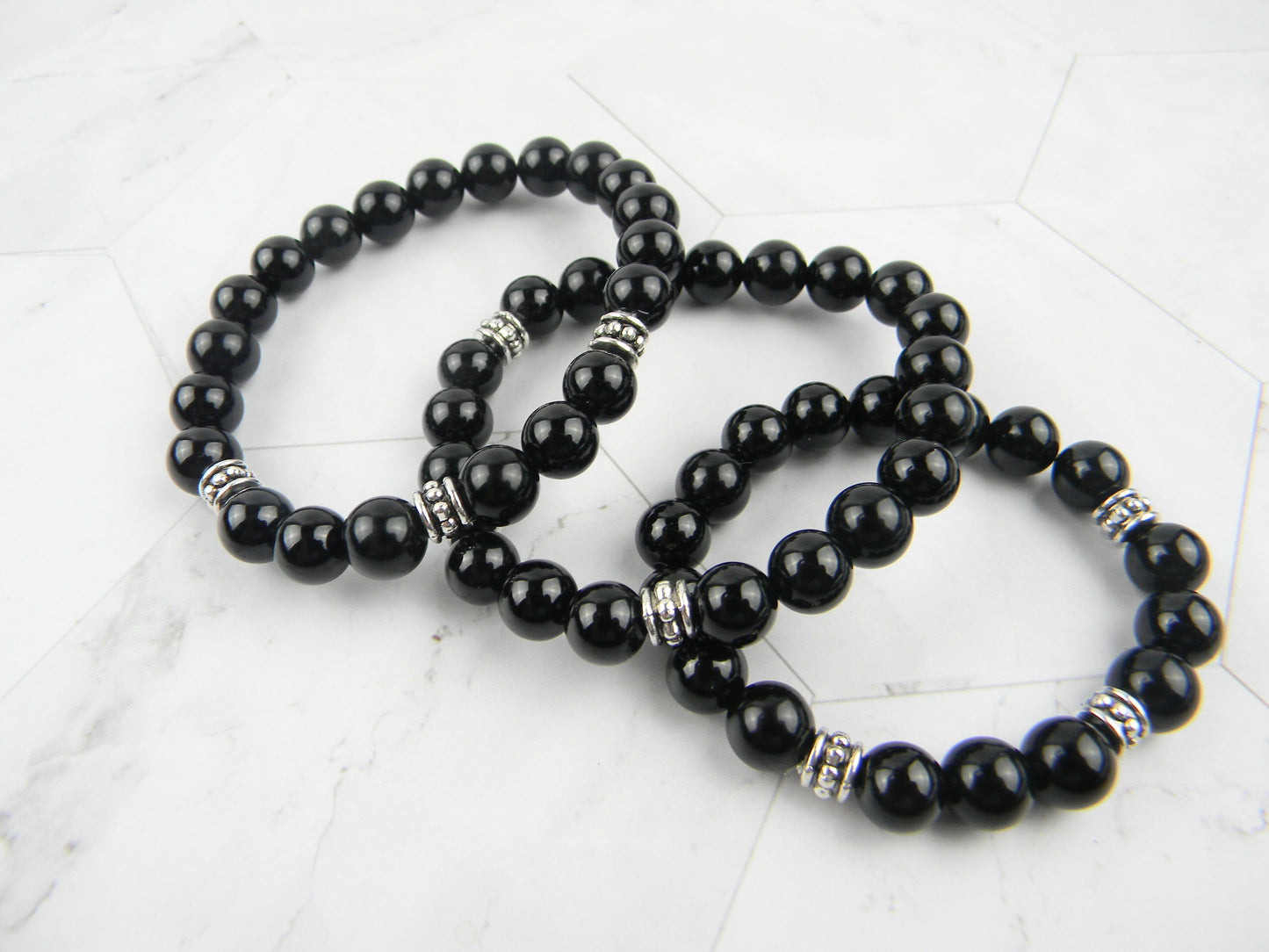 Black Onyx Stretch Bracelet