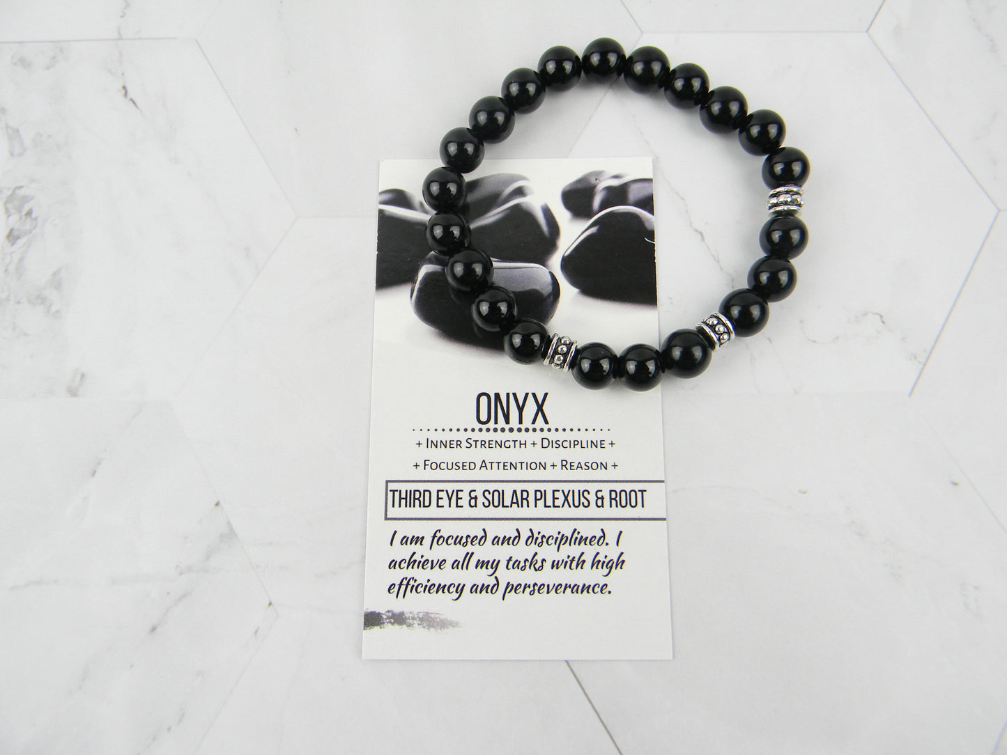 Black Onyx Stretch Bracelet