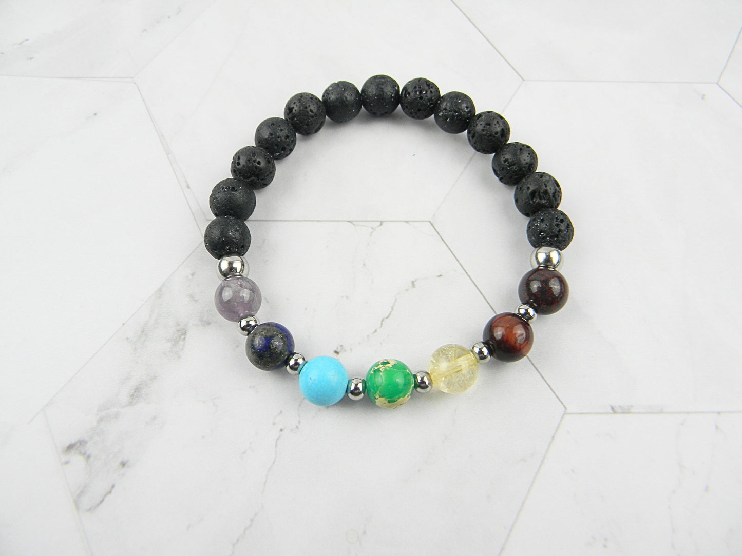 Chakra Energy Bracelet - Yoga & Meditation Mala Stones