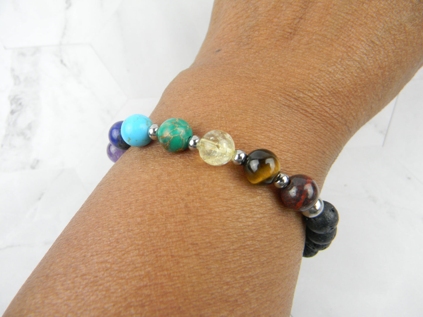 Chakra Energy Bracelet - Yoga & Meditation Mala Stones