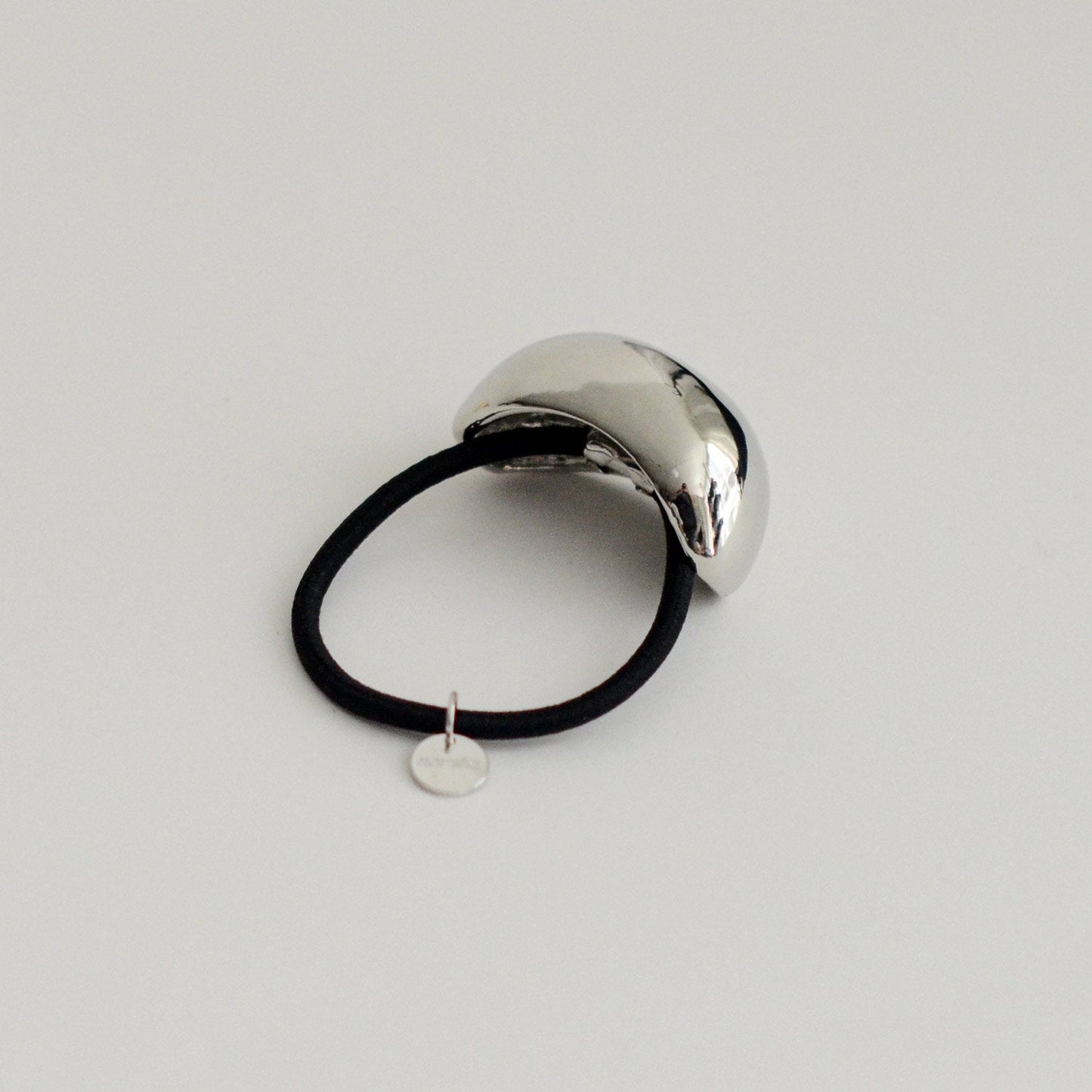 Bold Crescent Metal Cuff Hair Tie | Silver