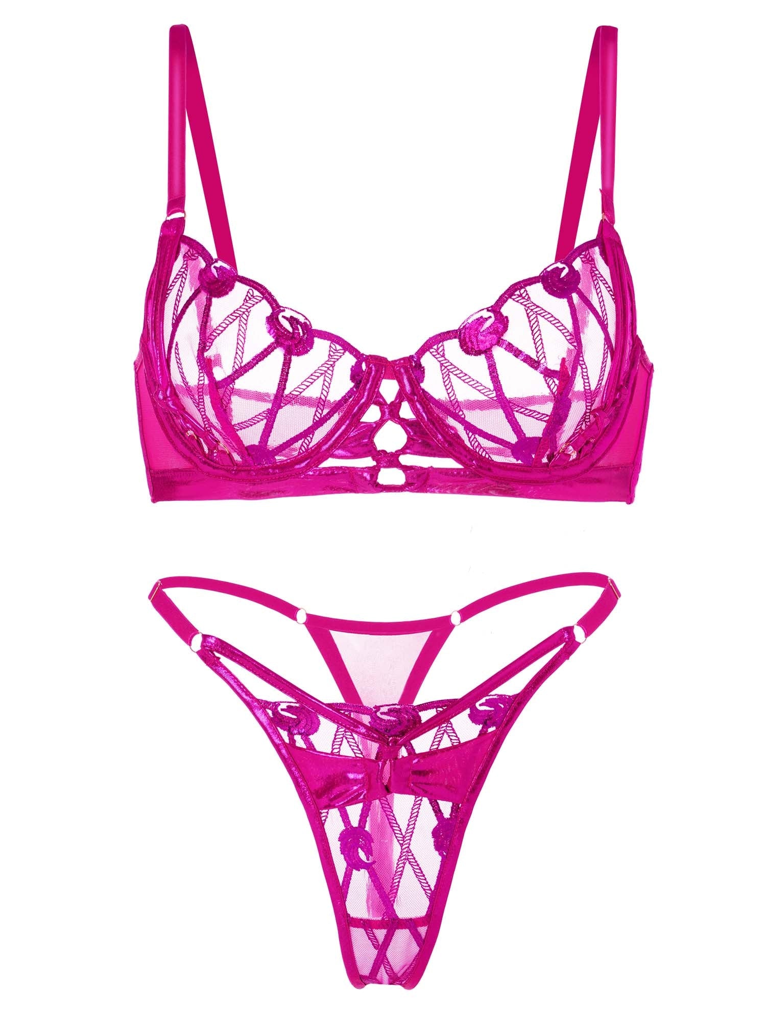 Opulent Magenta Fantasy Lingerie Set - Concordia Style Boutique