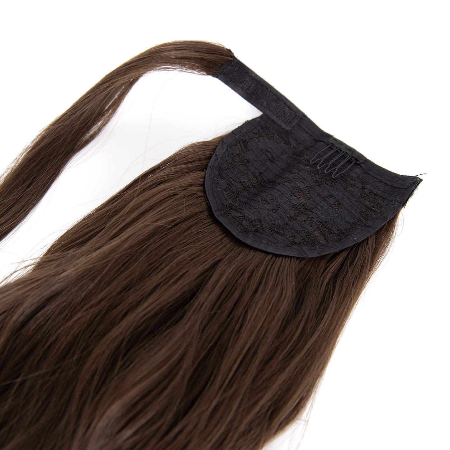 23" Ponytail Curly Clip-In Dark Colour