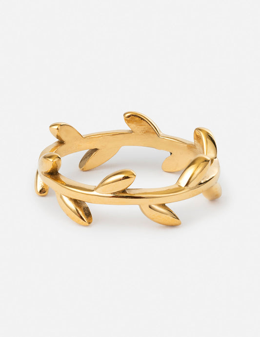 Dainty Olive Branch Ring - Concordia Style Boutique