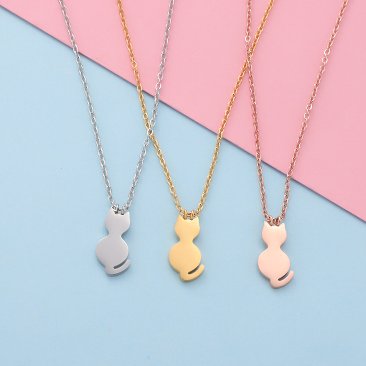 DAINTY CAT NECKLACE - Concordia Style Boutique