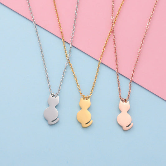 DAINTY CAT NECKLACE - Concordia Style Boutique