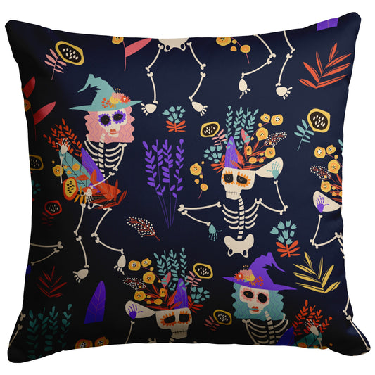 "Dance of the Dead" Throw Pillow