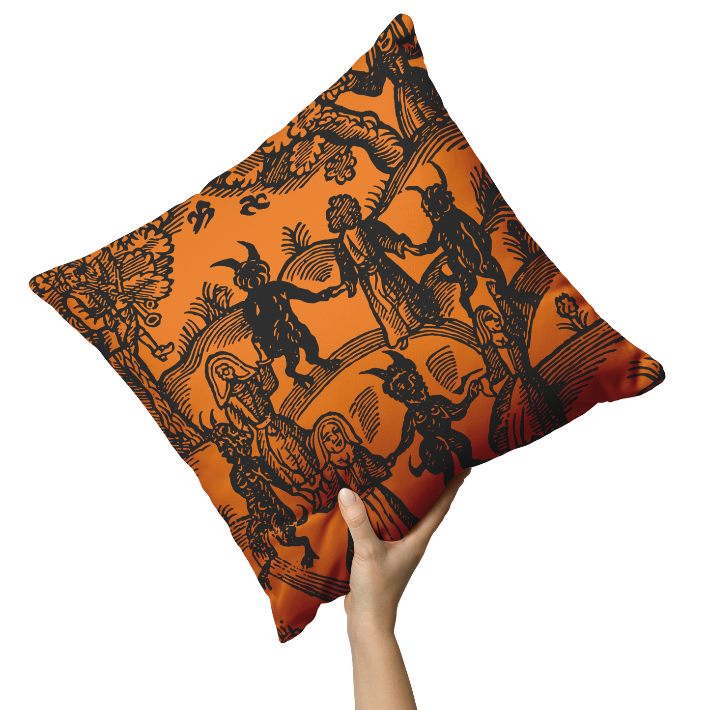 "Dance with the Devil" Throw Pillow