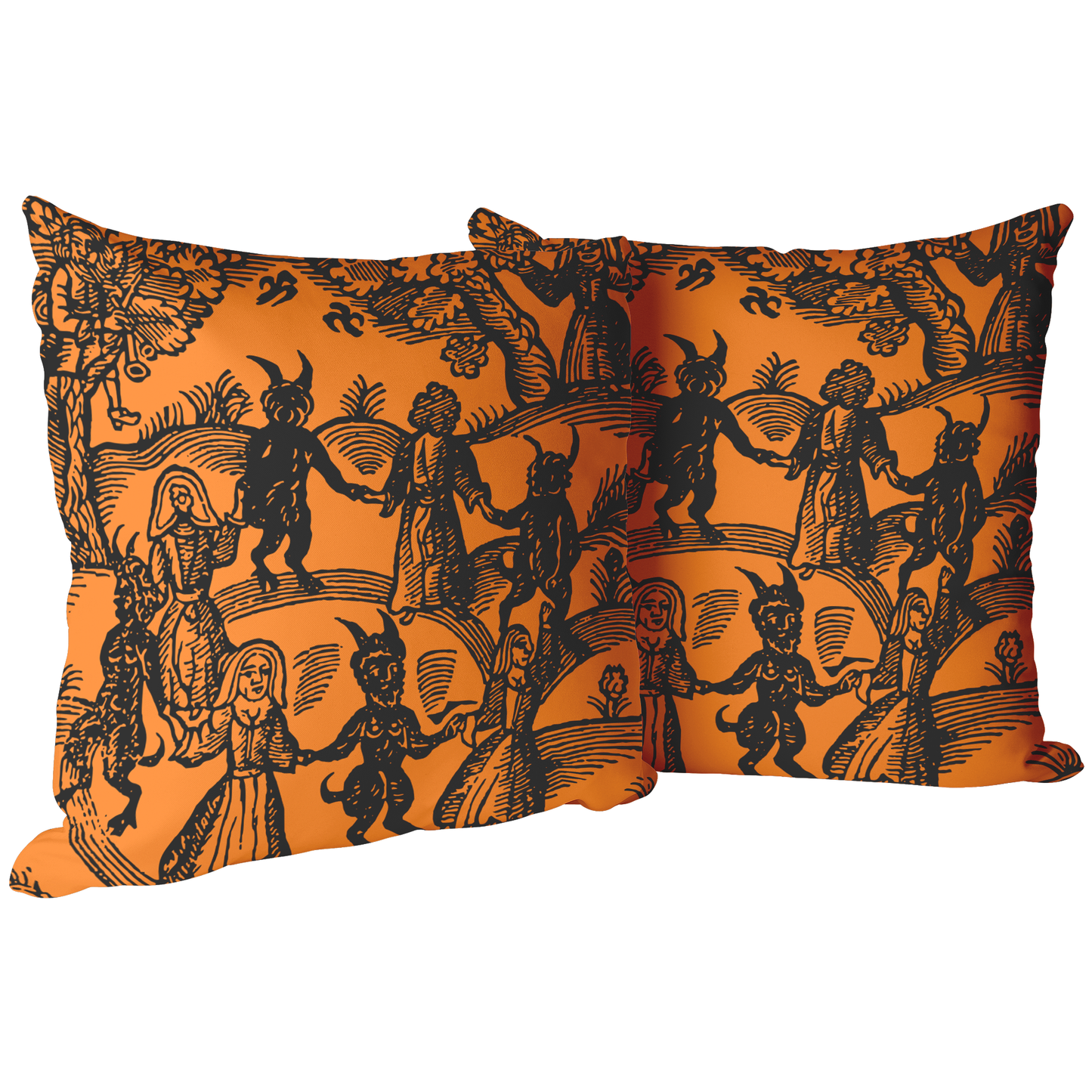 "Dance with the Devil" Throw Pillow