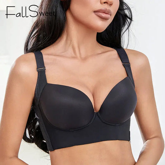 Deep Cup Push Up Bra with Padded Cups - Concordia Style Boutique
