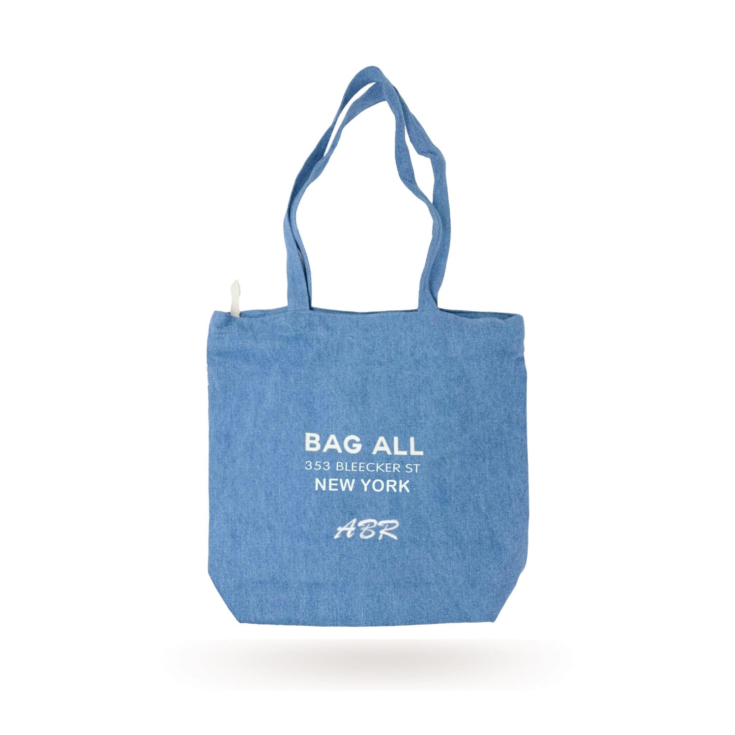 New York City Tote with Zipper and Inside Pocket, Denim - Concordia Style Boutique