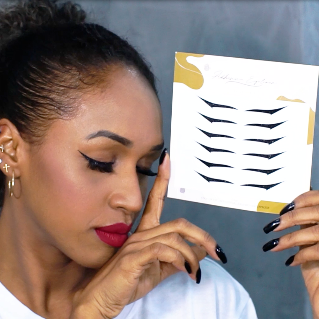 Eyeliner Sticker Kitten Black 6 Pairs