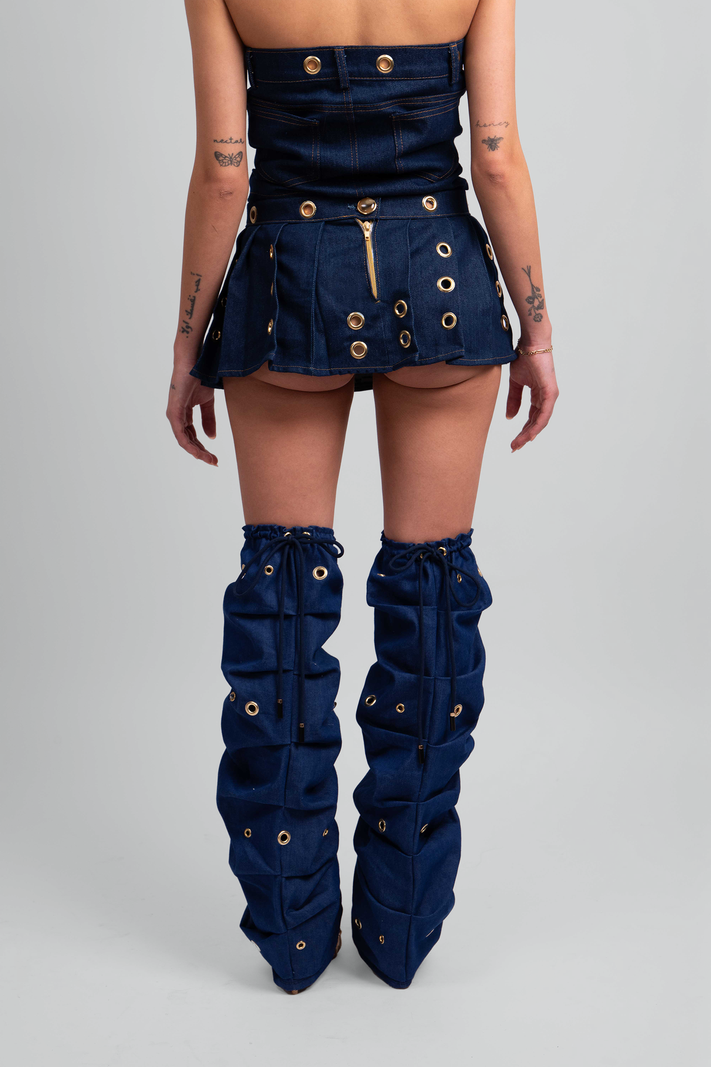 Destiny Denim Leg Warmers