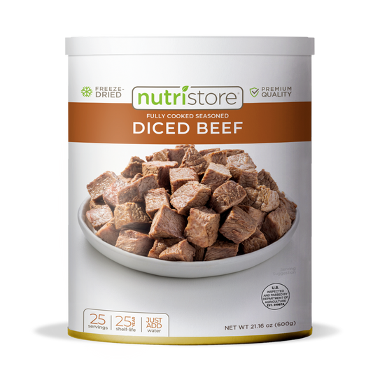 Beef Dices Freeze Dried - #10 Can - Concordia Style Boutique
