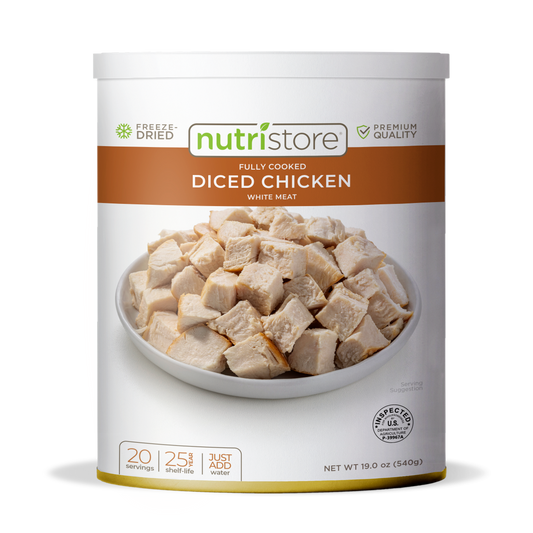 Chicken Dices Freeze Dried - #10 Can - Concordia Style Boutique
