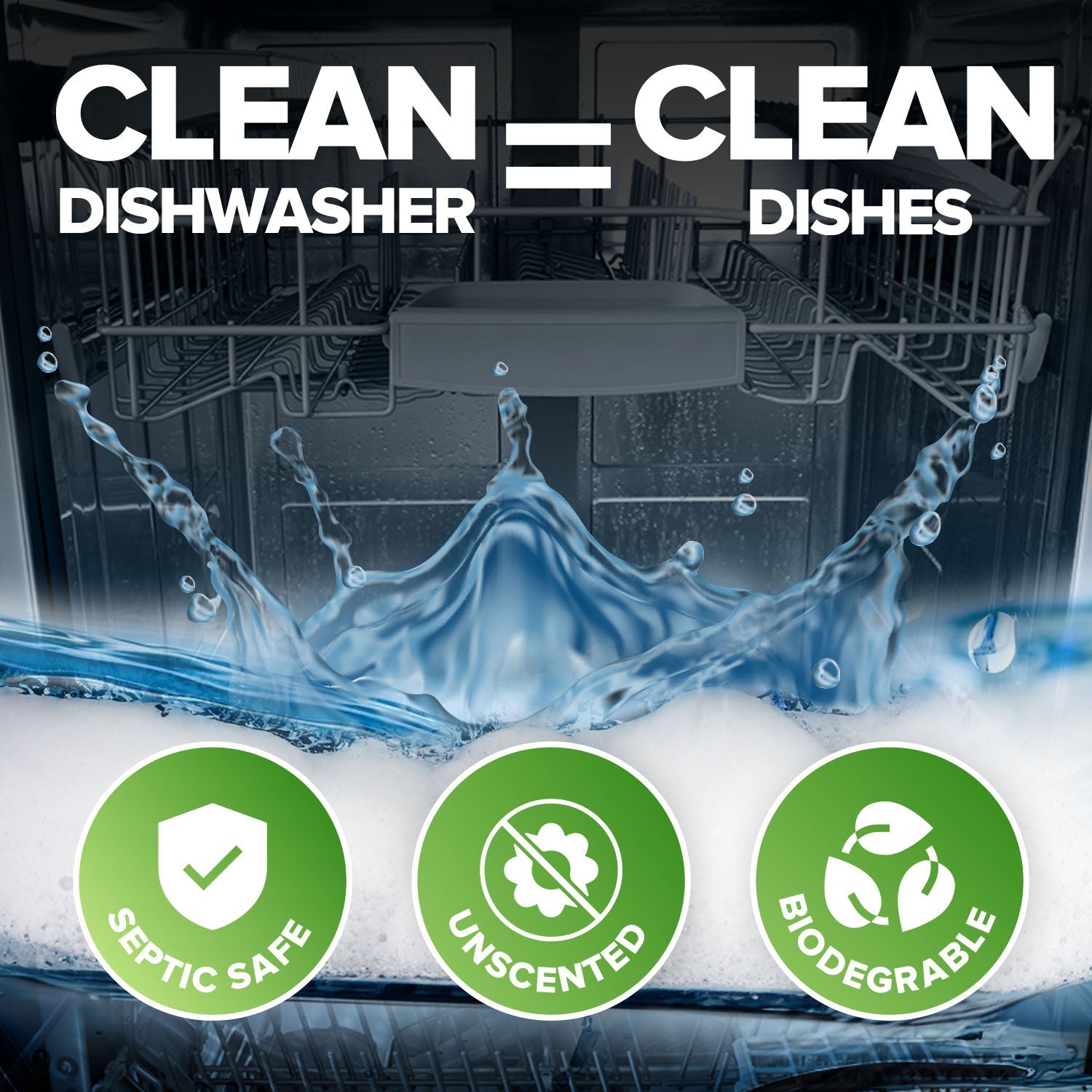 Dishwasher Cleaner and Deodorizer Tablets, Heavy Duty Deep Cleaning Descaler Removes Odor, Calcium, Limescale, Hard Water Marks - 1 Year Supply - Premium Dishwasher Cleaner from Renuv - Just $18.99! Shop now at Concordia Style Boutique