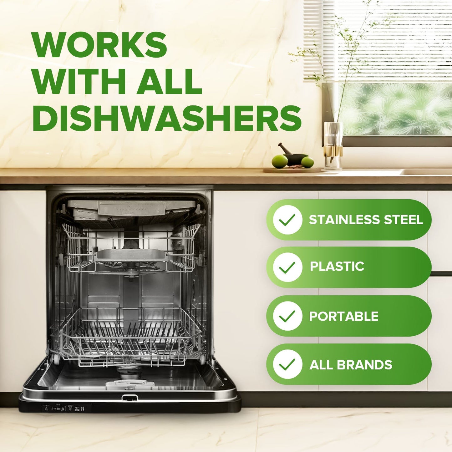 Dishwasher Cleaner and Deodorizer Tablets, Heavy Duty Deep Cleaning Descaler Removes Odor, Calcium, Limescale, Hard Water Marks - 1 Year Supply - Premium Dishwasher Cleaner from Renuv - Just $18.99! Shop now at Concordia Style Boutique