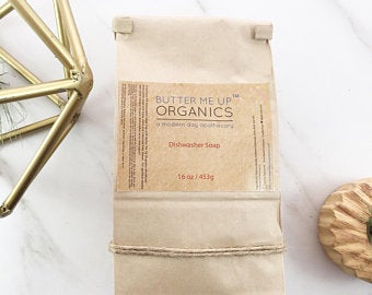All Natural Dishwasher Soap / Organic Dishwasher / Dish Soap / Butter Me Up Organics - Concordia Style Boutique