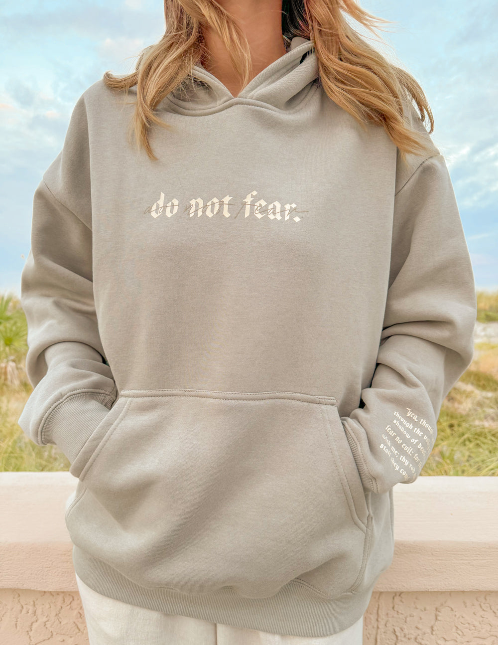 Do Not Fear Grey Unisex Hoodie - Concordia Style Boutique