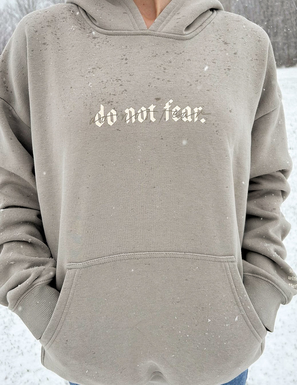 Do Not Fear Grey Unisex Hoodie - Concordia Style Boutique