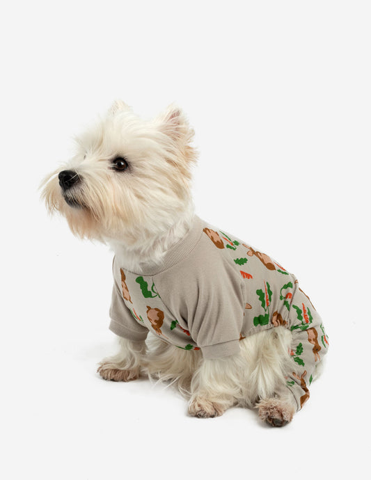 Dog Beige Bunny Pajamas - Concordia Style Boutique