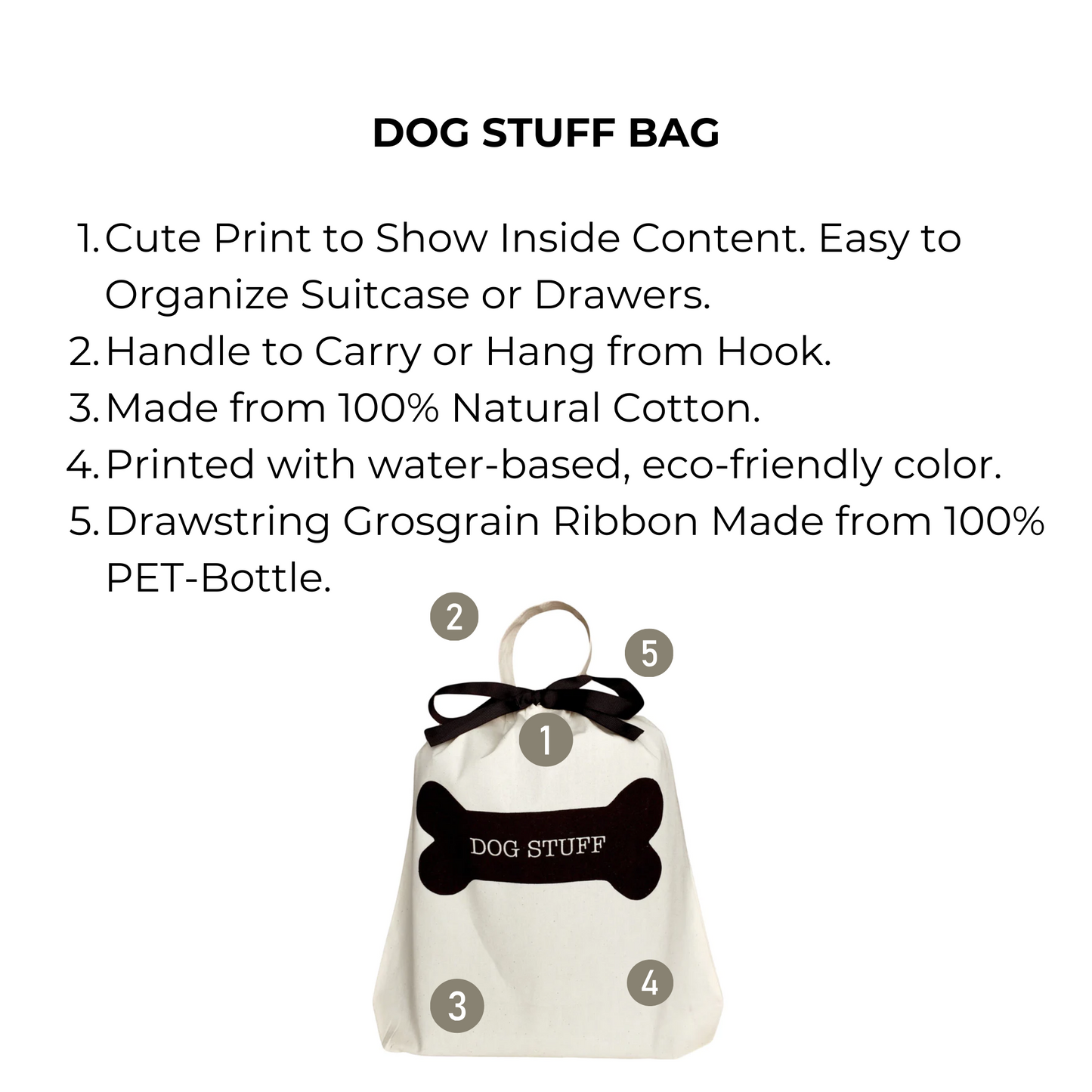 Dog Stuff Bag, Cream - Concordia Style Boutique